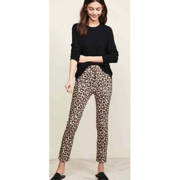 Veronica Beard Debbie Leopard Jeans Sz. 24 - Picture 1 of 7